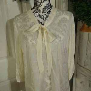 Talbot's size 12p new with tags cream blouse